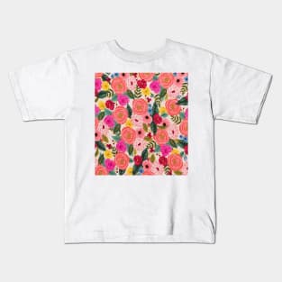 Floral Pattern Design Kids T-Shirt